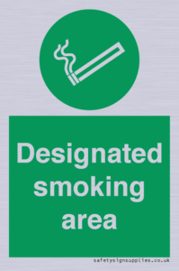 Designated smoking area